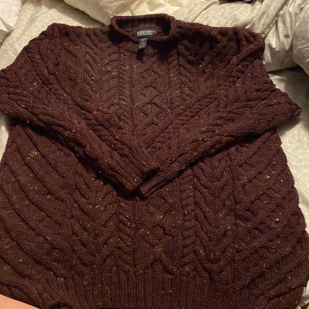 Heavy oversized Lands End sweater! Warm!